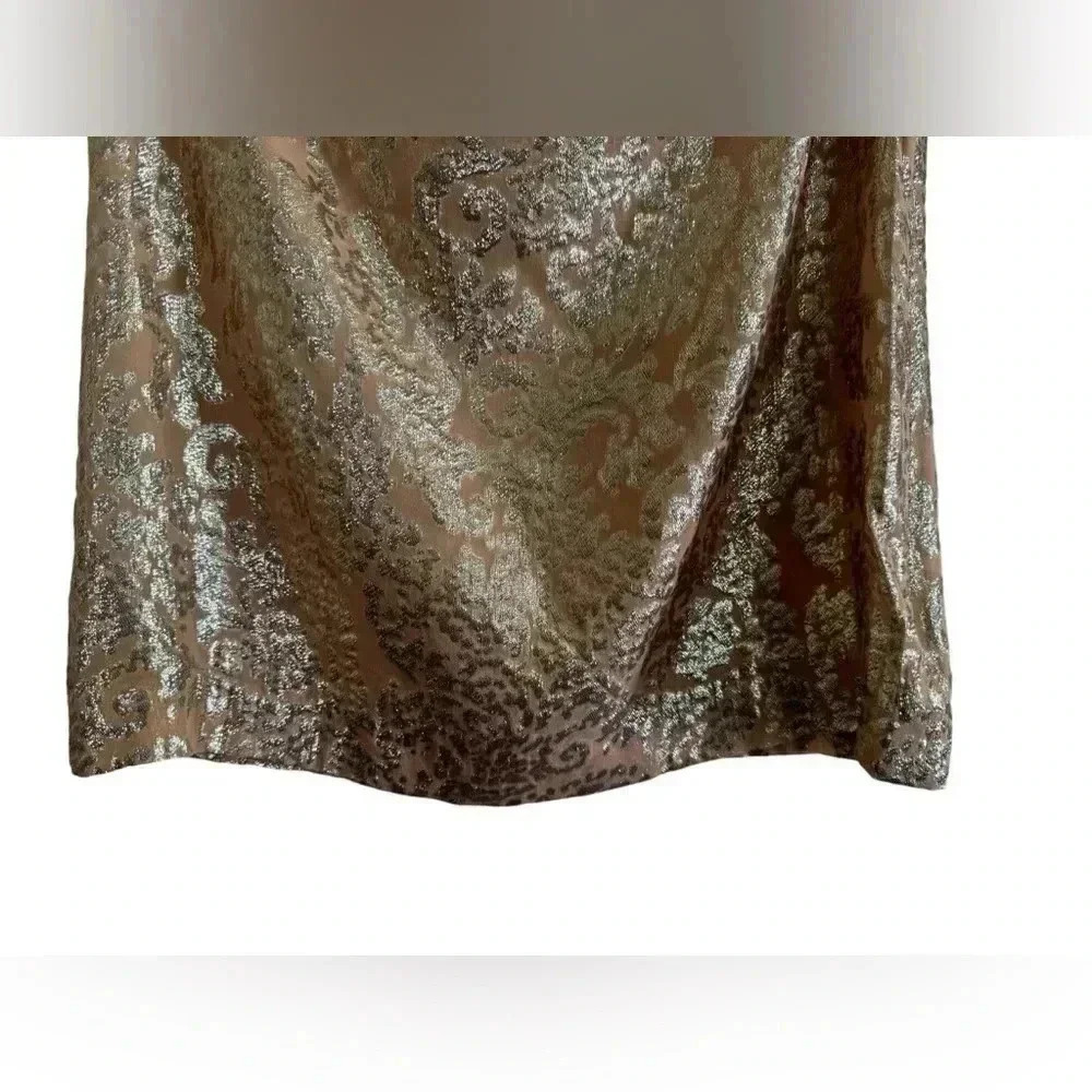 J Crew Silk and Metallic Sleeveless Top Size 2 - Picture 5 of 16